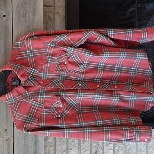 Rare Vintage 1970s men's Sears the jeans joint the men's store plaid size large